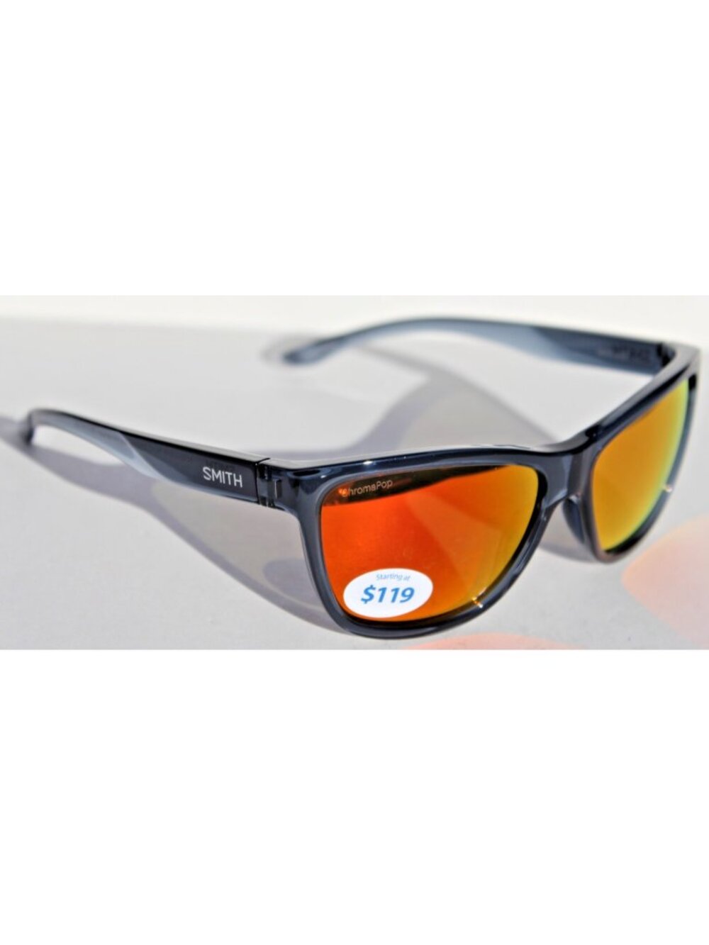 SMITH OPTICS Eclipse Sunglasses Blue Crystal/ChromaPop Orange Mirror NEW